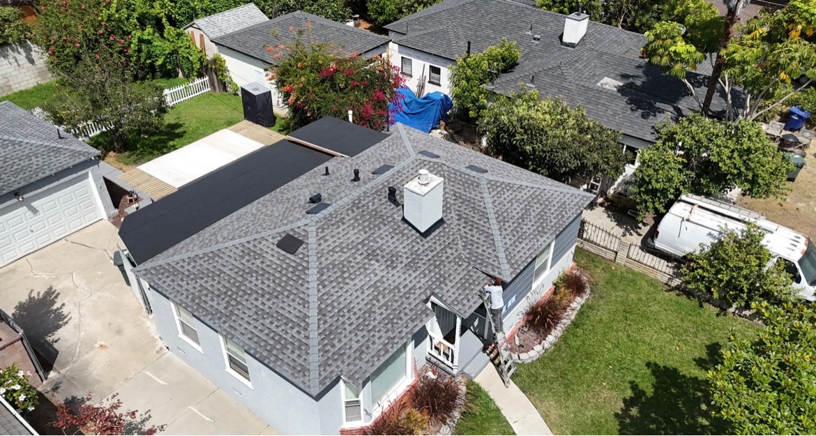 Storm damage roof restoration by C-Squared Roofing